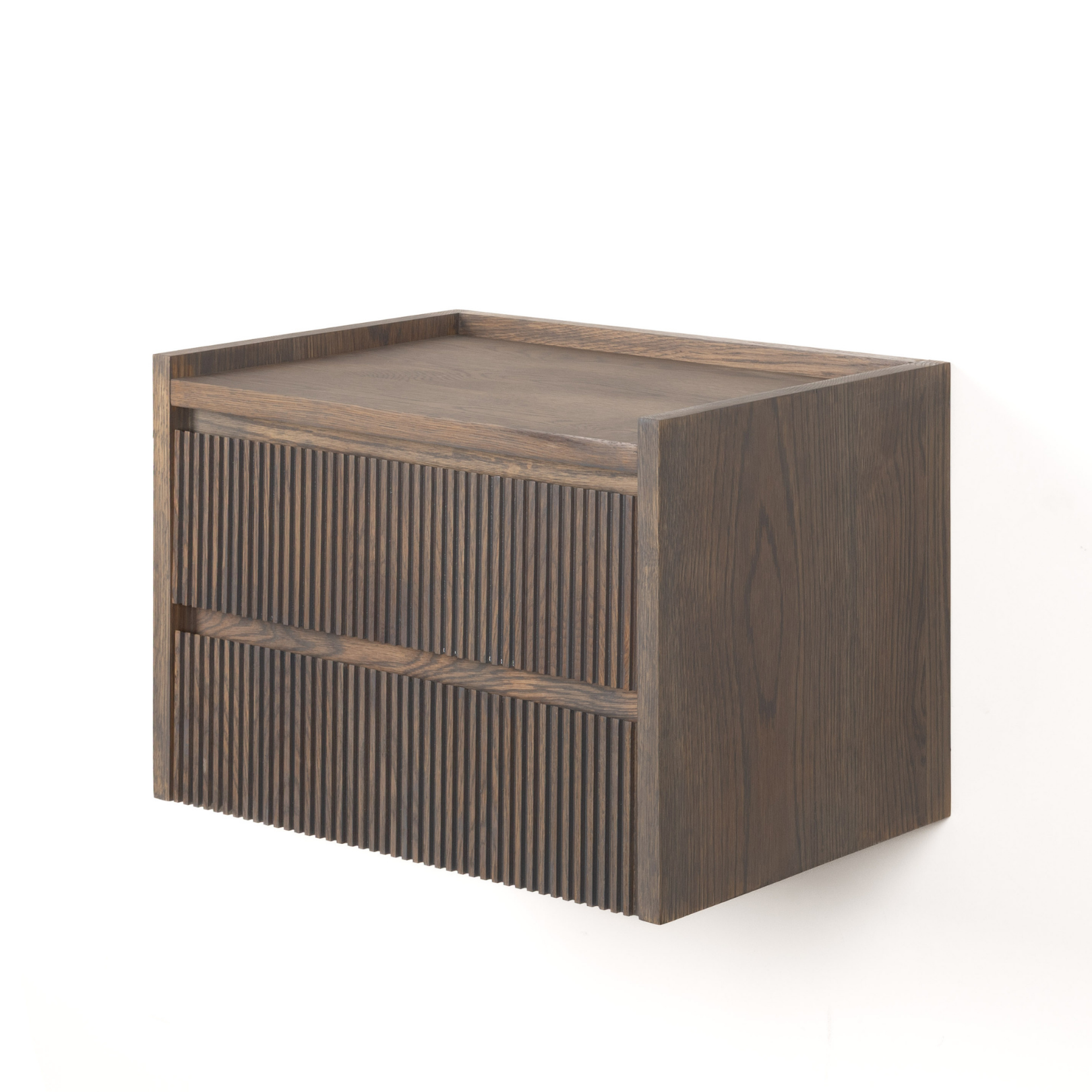 The Monolith Floating Bedside - Ash Brown