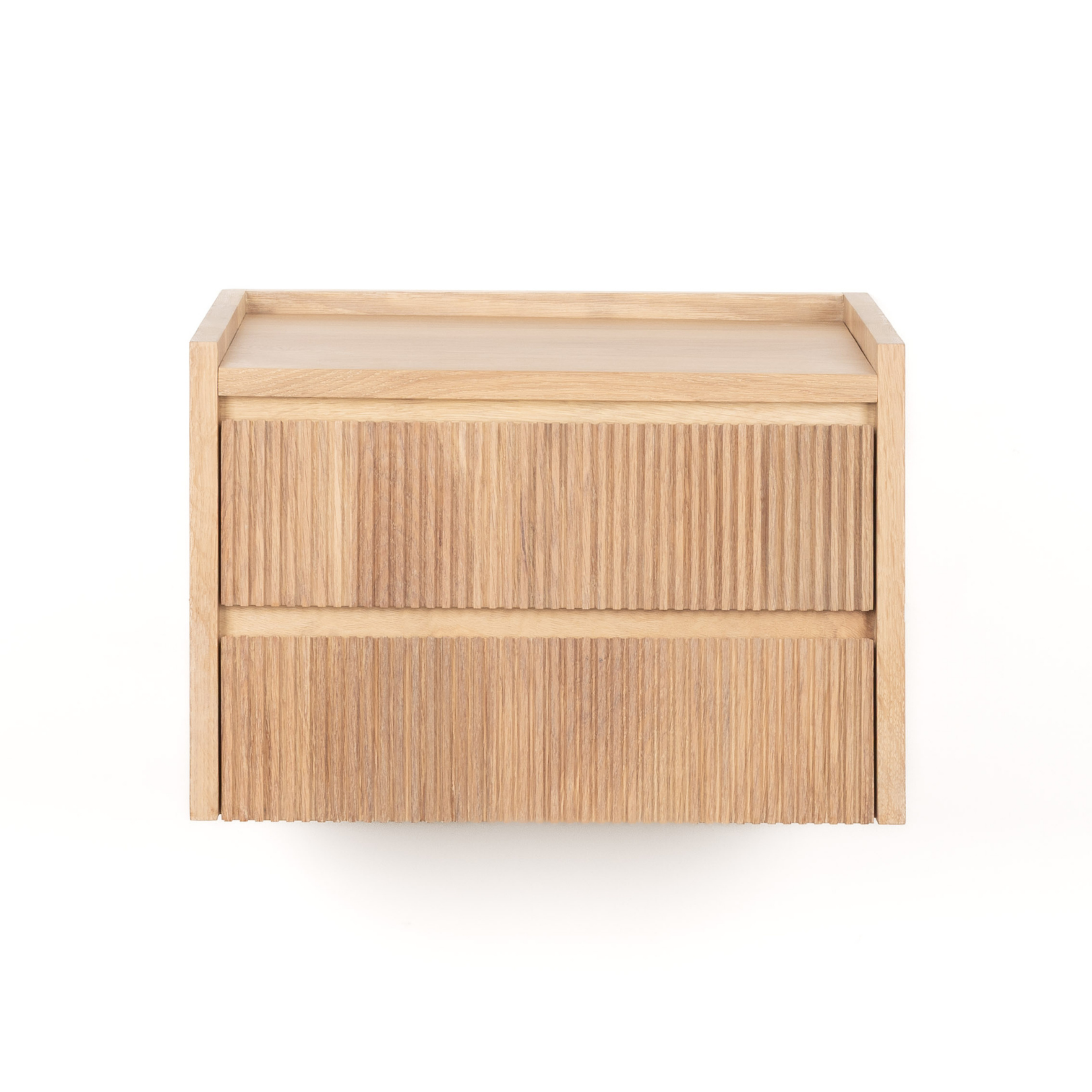 The Monolith Floating Bedside - Light Oak