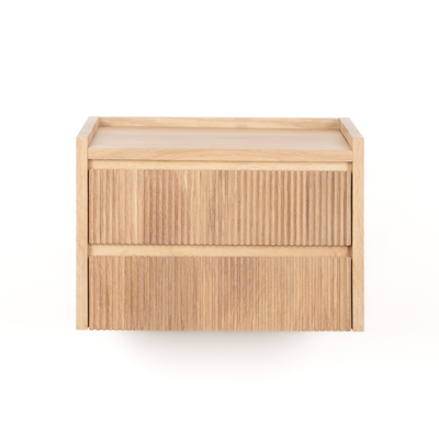 The Monolith Floating Bedside - Light Oak