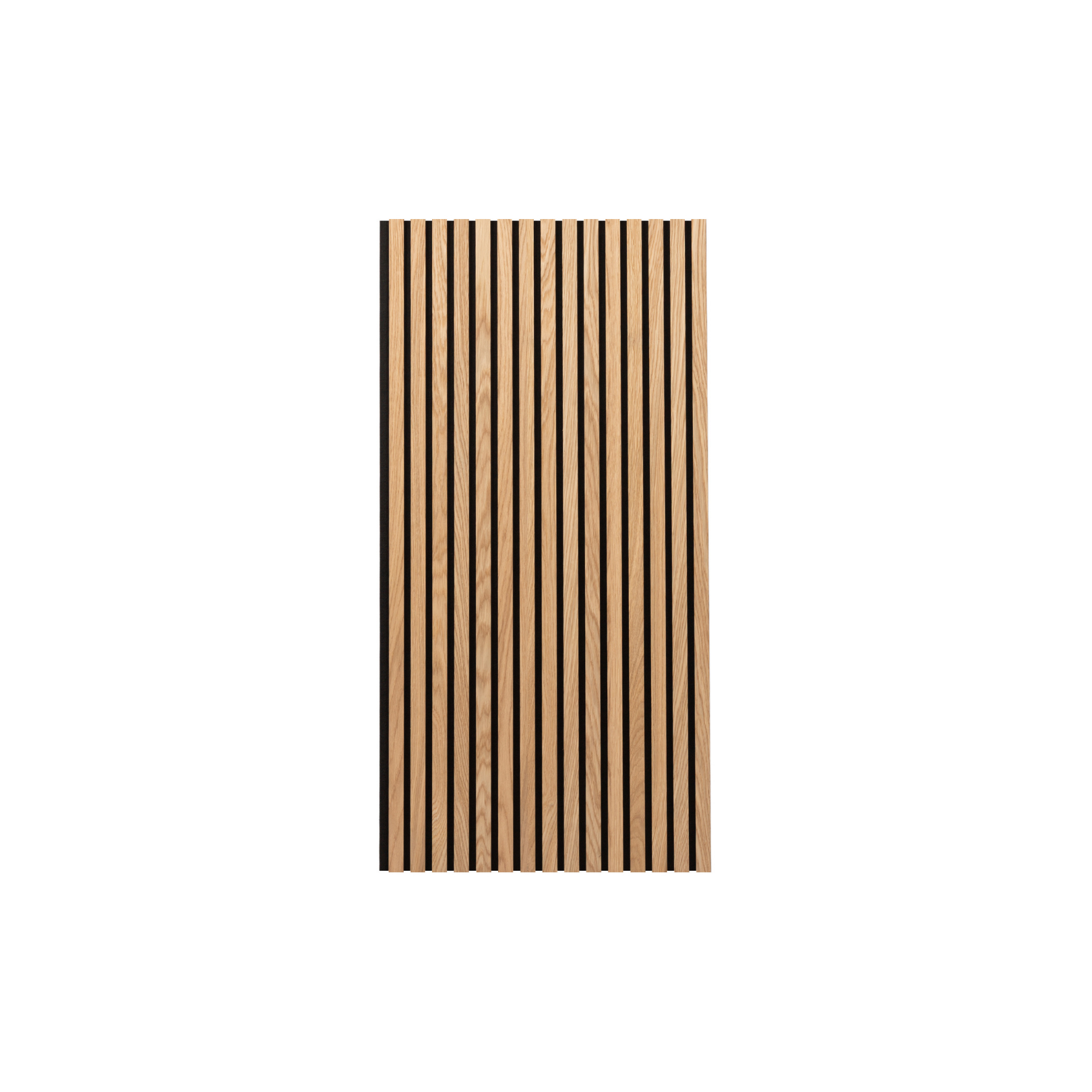 Light Oak Acoustic Wall Panel on White Background