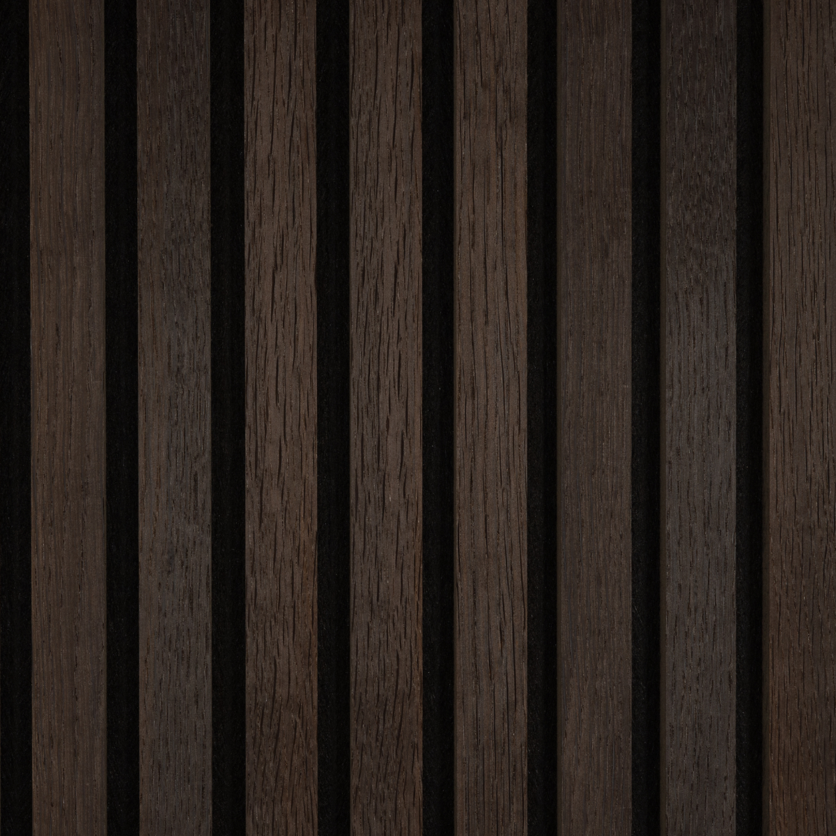 Close up view of an dark brown acoustic wall panel